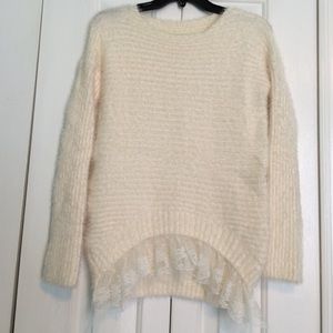 Fuzzy Cream Sweater