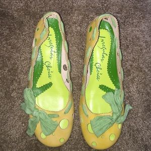 Irregular Choice - Yellow/Green Kitten Heel
