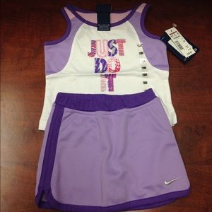 Nike two piece skort outfit