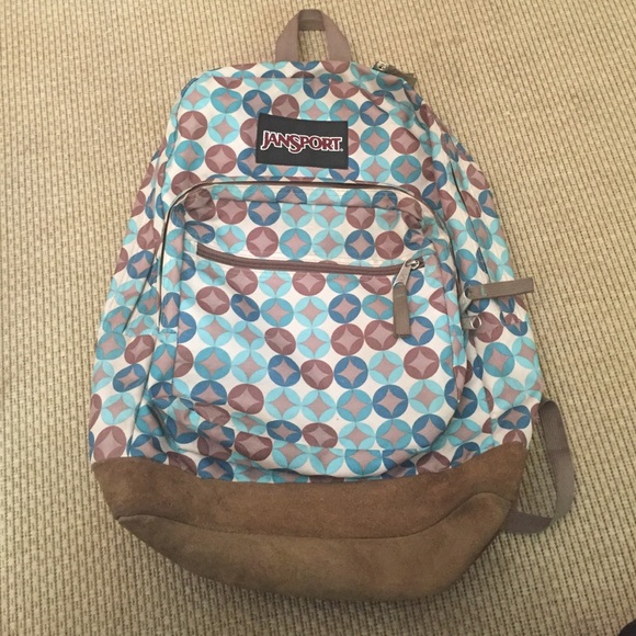 Jansport brown/blue backpack