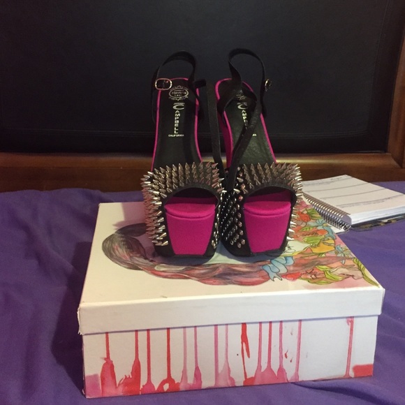 Black and Pink Heels PROM