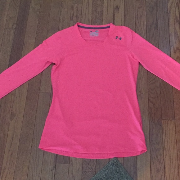 Hot Pink Long Sleeve Under Armour Shirt