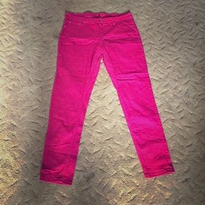 Hot pink pants