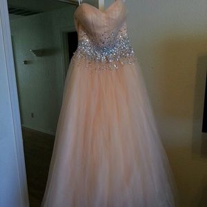 Handmade Peach Formal Gown
