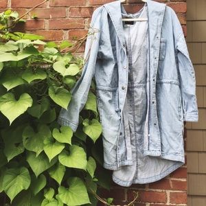 Denim anorak