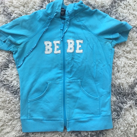 Bebe blue hood top