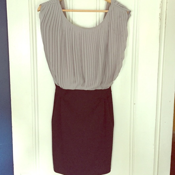 Sexy grey and black Open back dress - Picture 1 of 4