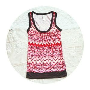 💛Peachy Pink Print Tank