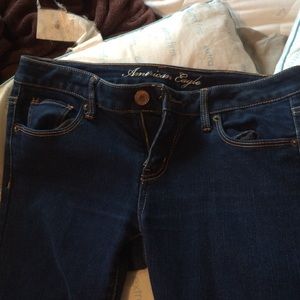 American Eagle skinny stretch jeans (dark wash)