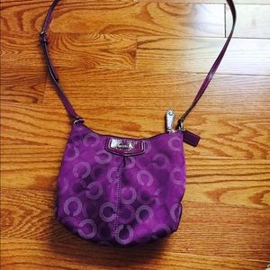 Coach Purple Cross Body Purse