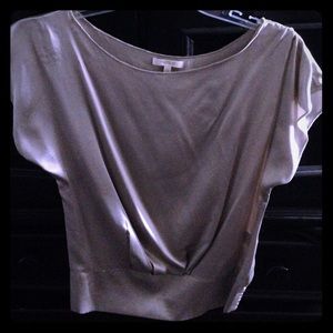 Silver 💯 silk shirt