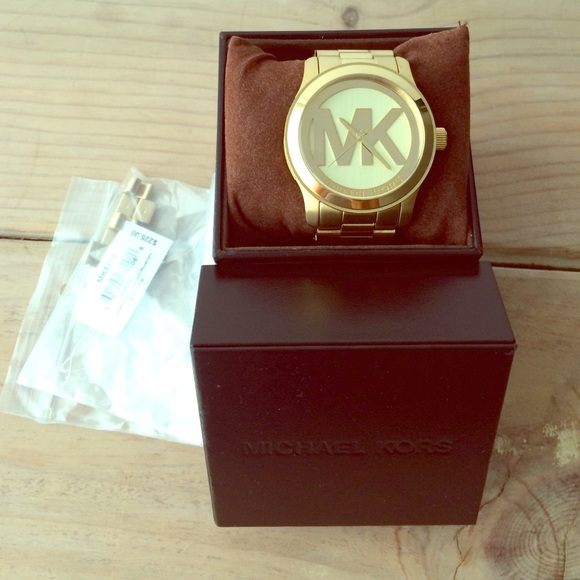 Michael Kors "MK" Oversized Gold Watch