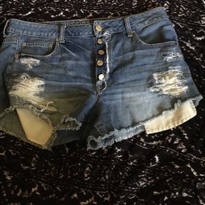 High waist American eagle cut off shorts