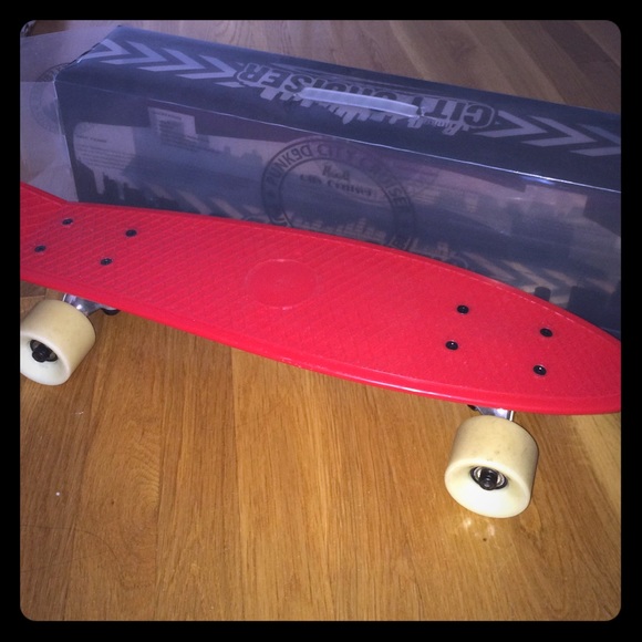 Punked City Cruiser Red Penny Board