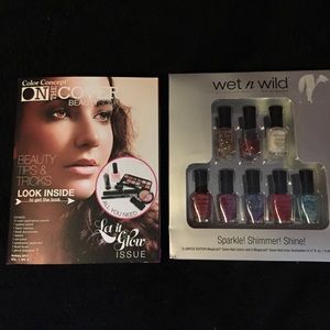 Wet n wild nail polish set and on the cover Set