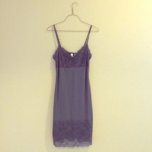 Blue lace Slip from anthropologie