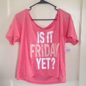 ❤️IS IT FRIDAY YET? CROP TOP!
