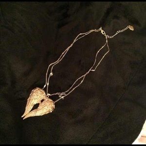 Betsey Johnson angel wing necklace