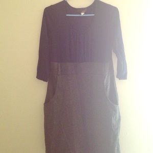 Navy blue and gray dress
