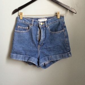 AA dark wash shorts