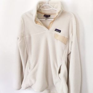 white patagonia fleece reserved