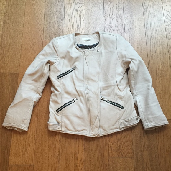 Étoile Isabel Marant "Bradi" washed-leather jacket