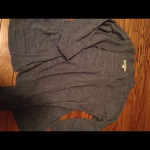 grey cardigan