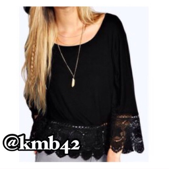 SOLD Wine Red Boho Blouse - Picture 3 of 4