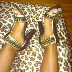 Nine West suede heels