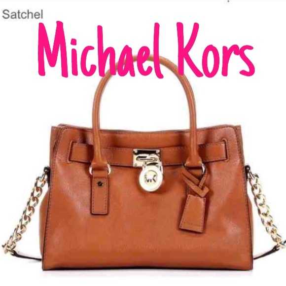 Authentic MICHAEL KORS satchel Tan Hamilton