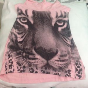 Pink Tiger/ Leopard Crop Top