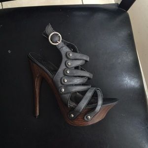 Dark grey baby phat heels 5.5