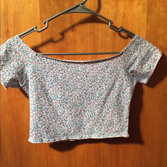 Hollister crop top cross back