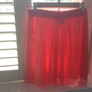LOFT XSP, Coral Toned Pink Skirt