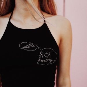 RARE black sachi halter