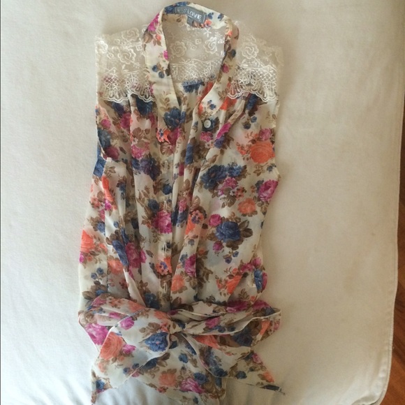 Button up tank top