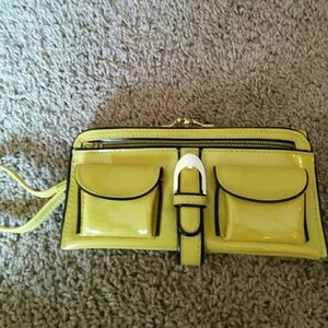Yellow multipurpose wristlet