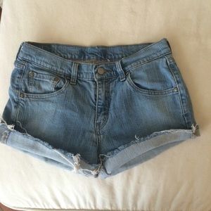 Denim shorts