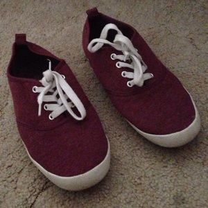Maroon shoes