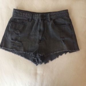 Black high waisted shorts