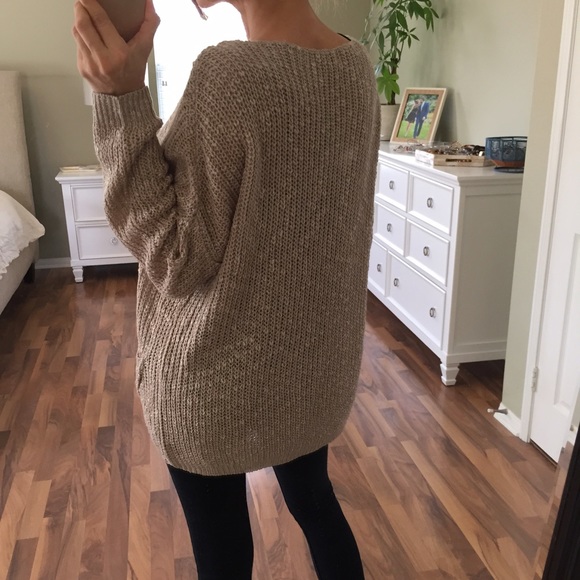 Sold • Mocha Cozy Knit Sweater - Picture 4 of 4