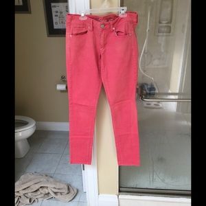 Cute American Eagle pink skinny jeans