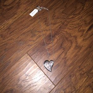 Silver heart necklace