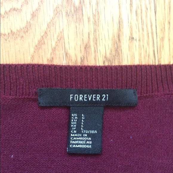MAROON F21  LONG SLEEVE - Picture 3 of 4
