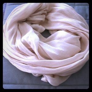 Peach infinity scarf