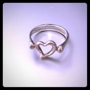 Tiffany & Co. Elsa Peretti open heart ring