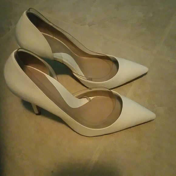 New all white Zara pumps