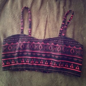 Aztec Print Bandeau Top💋