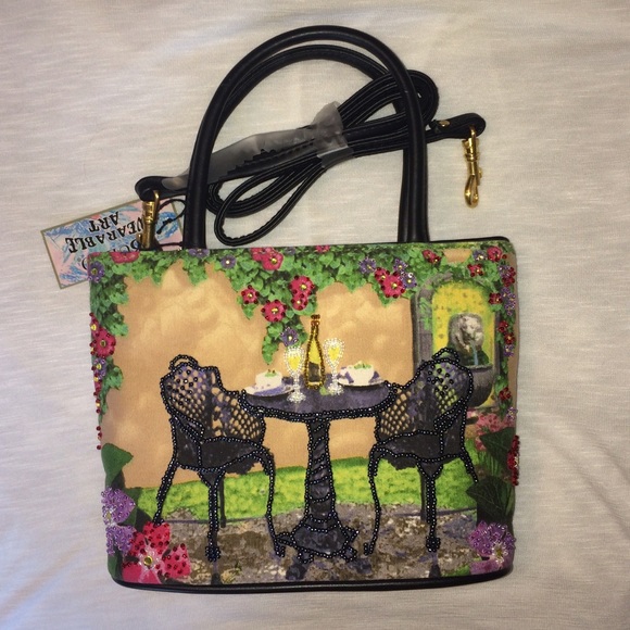Embroidered Scenery Purse