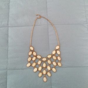 Cream and Gold Necklace